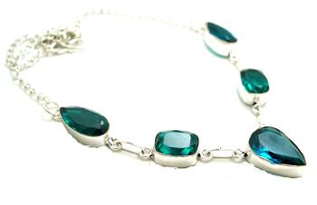 Sizzling Silver plated crystal necklace 1