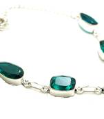 Sizzling Silver plated crystal necklace