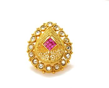 Premium quality adjustable antique polki rings 1