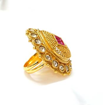 Premium quality adjustable antique polki rings 2