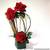 Amazing Artificial Velevet Red Rose Flower Arrangement