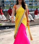 Hansika Motwani Bollywood Replica Lehenga Saree