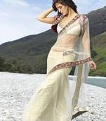 Maria Sokolovski Net Saree