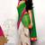 Sonakshi Sinha White & Green Saree