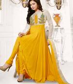 Drashti Dhami In Yellow Colored Designer Salwar Suit