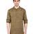 Brown plain banarasi blended khadi kurta pyjama