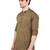 Brown plain banarasi blended khadi kurta pyjama