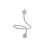 Affinity Jewellers Stylish Star Shaped Small American Diamond Nail Ring Rhodium Plated