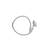 Affinity Jewellers Stylish Star Shaped Small American Diamond Nail Ring Rhodium Plated