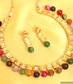 Multicolour Kundan Meenakari Necklace Sets