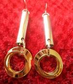 Gold & Silver Earrings-06098