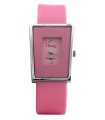 New Fashion Casual pink color stylist Rubber strap Women's wear Quartz Wristwatch