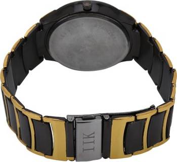 New Fashion Golden and black colour stylist Latest 2016  Wristwatch 2