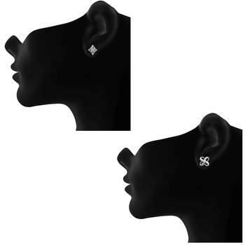 Combo of two Stud Earrings with Crystal Stones 2