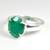 5.25 Ratti 4.8 Carat Natural Emerald Panna Sterling Silver Ring For Women