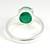5.25 Ratti 4.8 Carat Natural Emerald Panna Sterling Silver Ring For Women