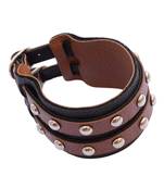 Broad Curious Black Brown Buckle Bracelet/Wrist Band For Men