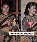 Jacqueline Fernandez Net Seqins work Bollywood style saree