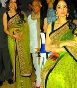 Sridevi Net Sequins work Bollywood Style Saree