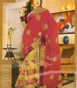 Half Net And Half Georgette Saree Arti-5008-B