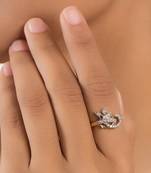 Rhodium  Plated Designer Ring