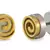 Biker Peace Multicolor Stainless Steel Rhodium Pierced Stud Pair Earring for Men
