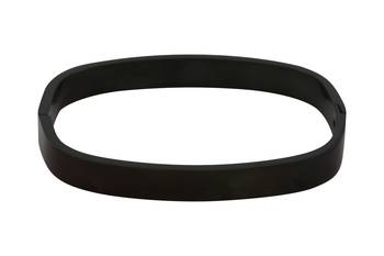 Openable Black Surgical Stainless Steel Cuff Kada Bracelet Bangle For Men 3