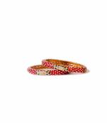 Red And Green Meenakari Bangles