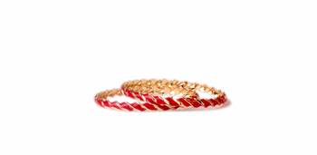 Red Meenakari Bangles 1