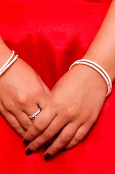 White Meenakari Bangles