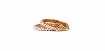 Gold Pearl Bangles 1