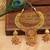 Gorgeous Geru polish Gold plated Temple necklace set
