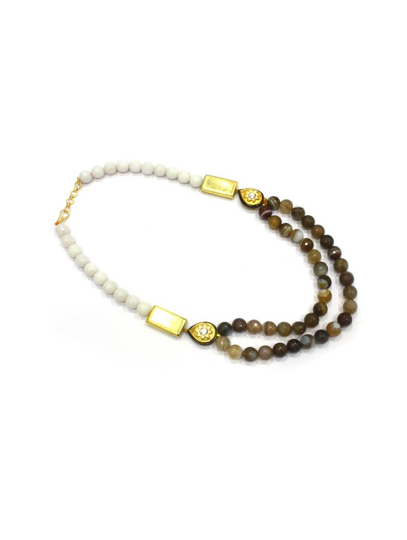 Cocoa gold necklace