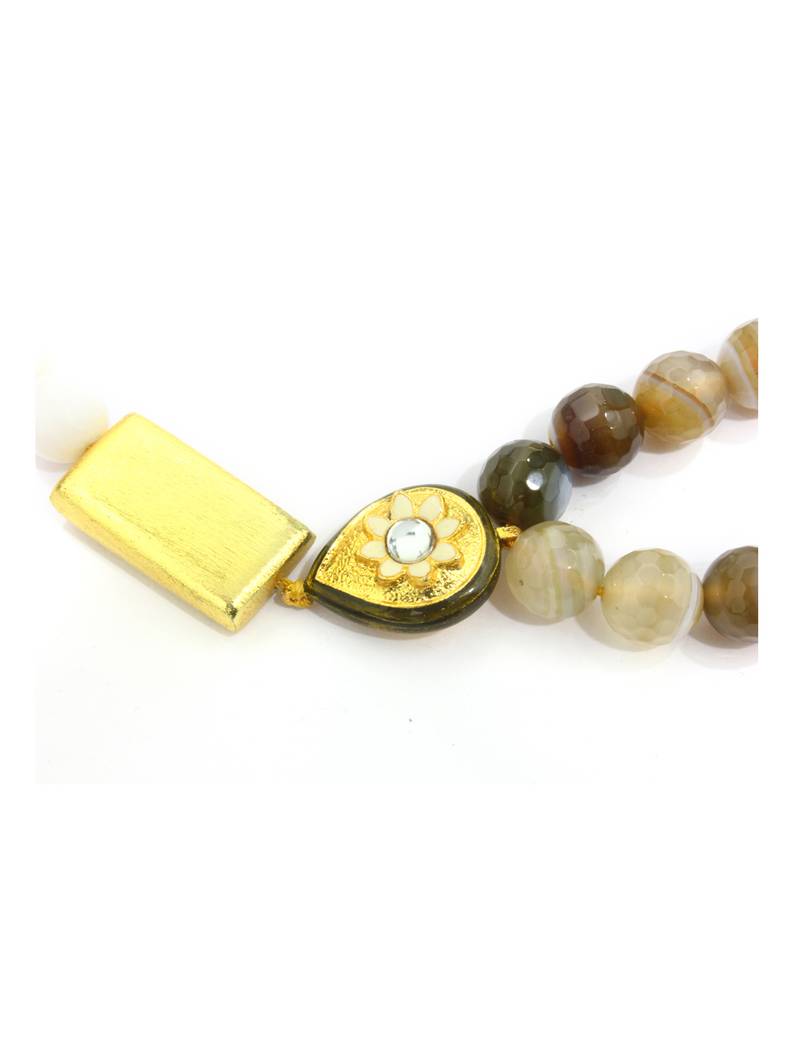Cocoa gold necklace