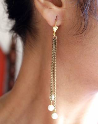 Semi Precious Tangy drop Earrings 1
