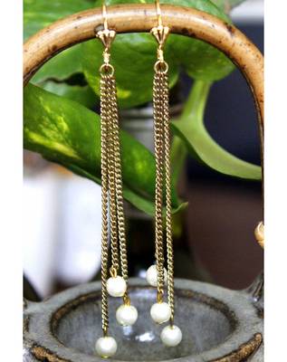 Semi Precious Tangy drop Earrings 2