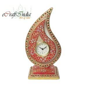 eCraftIndia White Crystal Trophy Clock 1