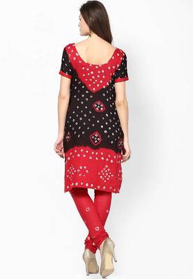 Bandhej Cotton Hand Work Dress Material 2