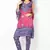 Pink Grey Cotton Unstitched Salwar Suit Material