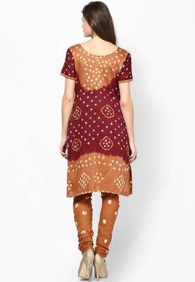 Brown Hand Work Dress Material 2
