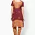 Brown Hand Work Dress Material