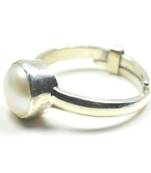 4.8ct Pearl (Natural) Moti 5.25 Ratti Sterling Silver Adjustable Ring