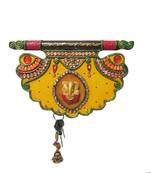 eCraftIndia Papier-Mache Shahi Pankhi Key Holder