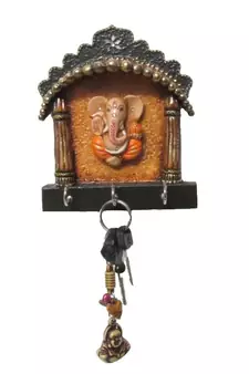eCraftIndia Papier-Mache Key Holder with Lord Ganesha