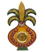 eCraftIndia Papier-Mache Kalash Clock