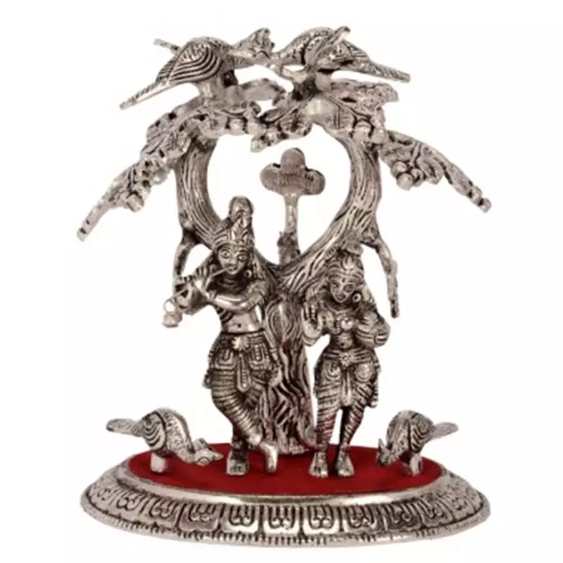 eCraftIndia Radha Krishna Statue under Tree