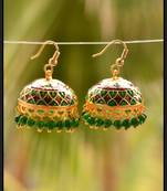 Oxisidised Multicolour jhumka earrings
