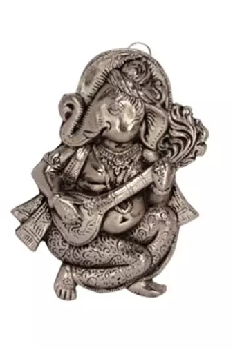 eCraftIndia Wall Hanging Ganesha playing Veena