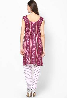 Magenta Cotton Dress Material 2