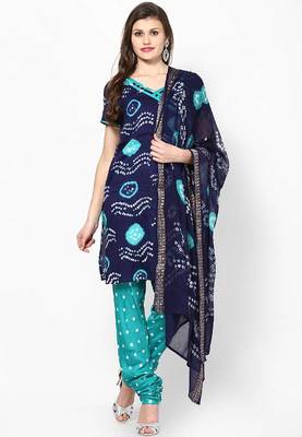 Ethnic Bandhni Design Cotton Dress Material 1